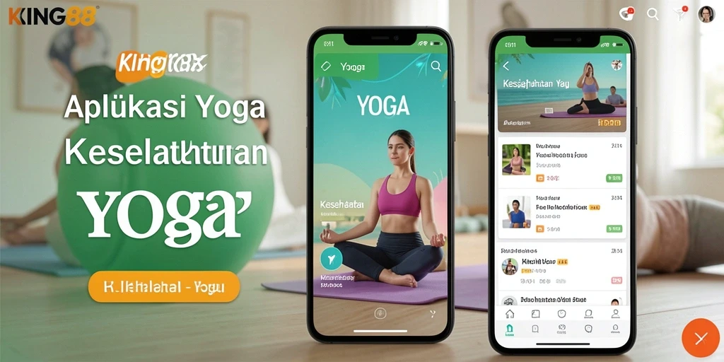 Tampilan antarmuka KING88 yang sederhana dan menarik untuk aplikasi Yoga.