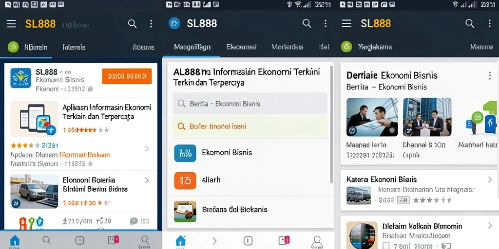 Tampilan antarmuka SL888 yang modern dan fungsional