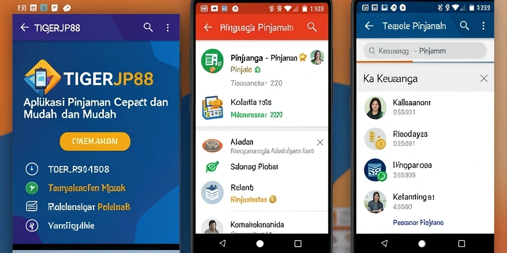 Antarmuka pengguna aplikasi TIGERJP88 yang intuitif dan mudah digunakan.