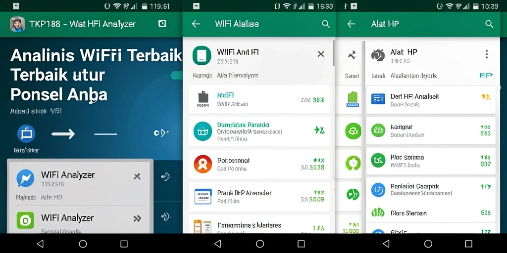 Antarmuka aplikasi TKP188 yang menarik dan informatif tentang WiFi.