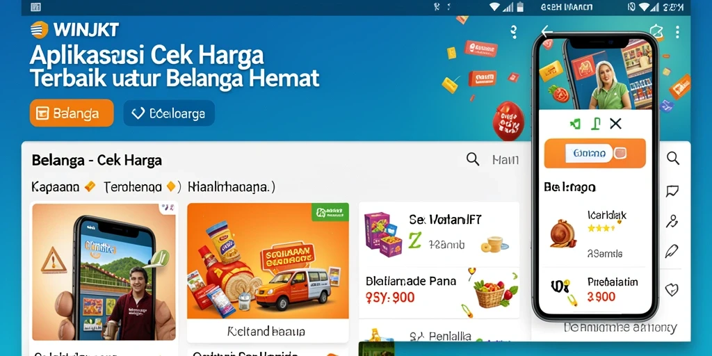 Tampilan antarmuka WINJKT untuk fitur Cek Harga yang intuitif.