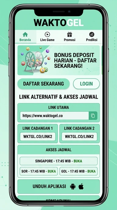 Tampilan link alternatif waktogel